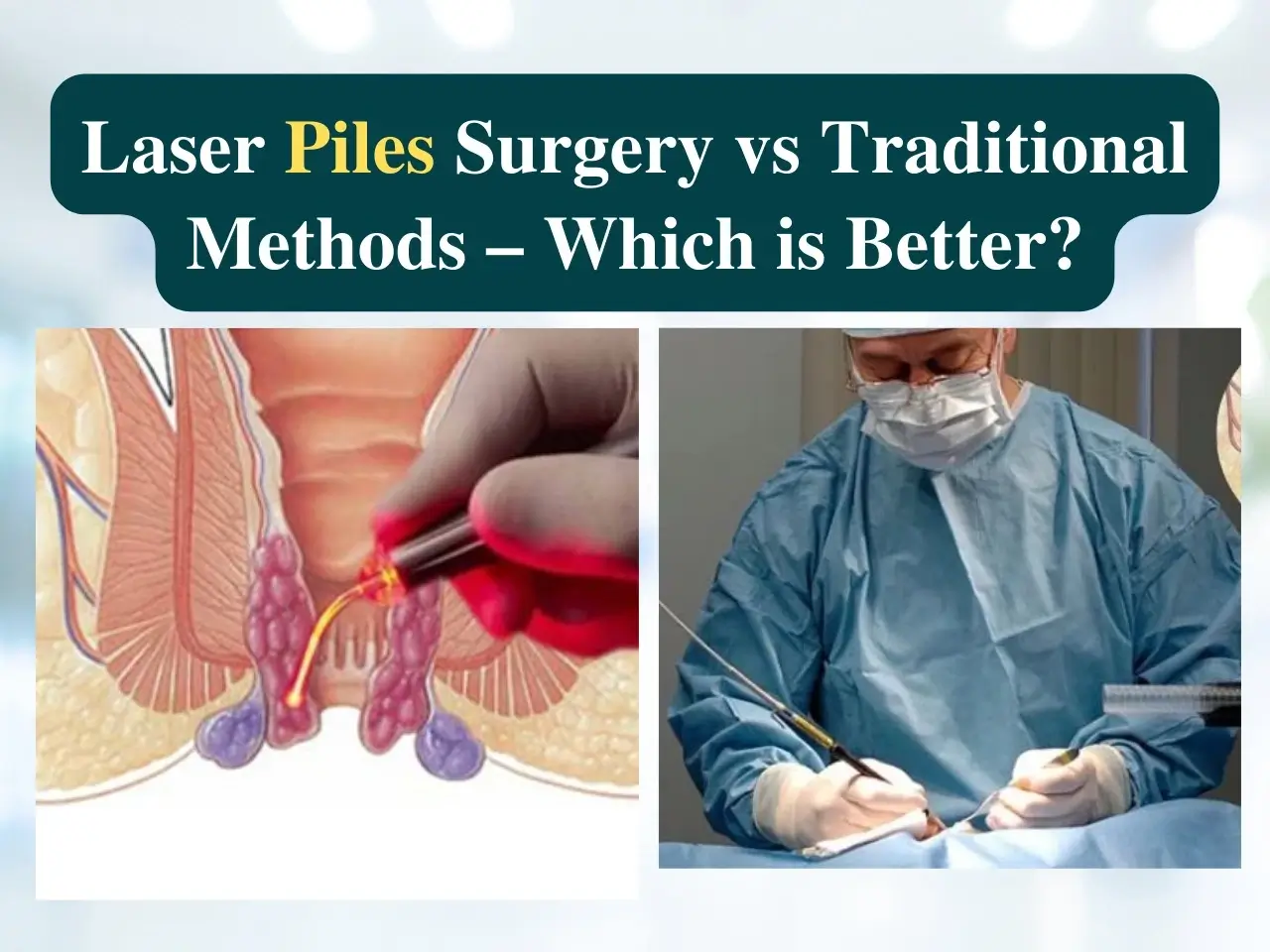 Laser Piles Surgery vs Traditional Methods