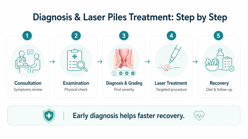 laser operation for piles
