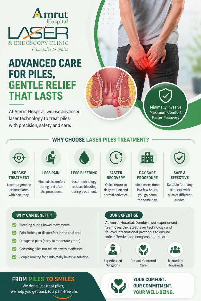  Laser piles treatment in dombivli | Amrut Hospital